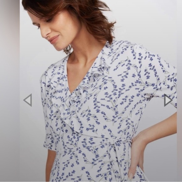 Isabella Oliver Lullah Floral Wrap Maternity Dress | Size 4 - Picture 3 of 11